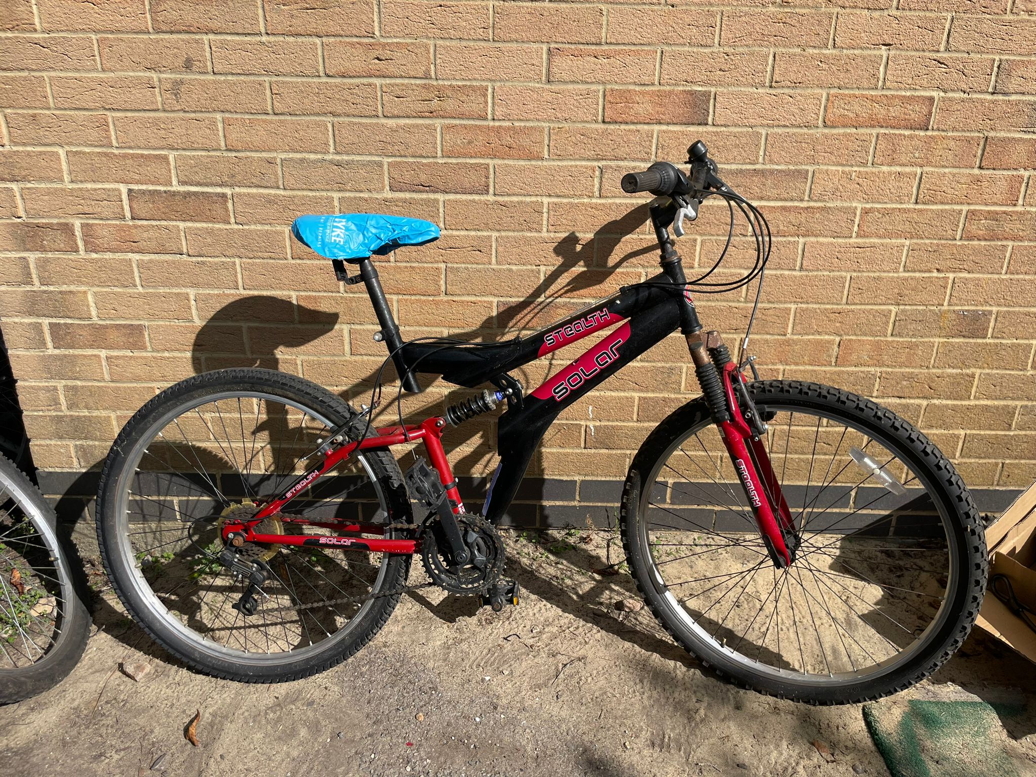 Solar Stealth Black & Red Refurbished Bicycle - 26 inch
