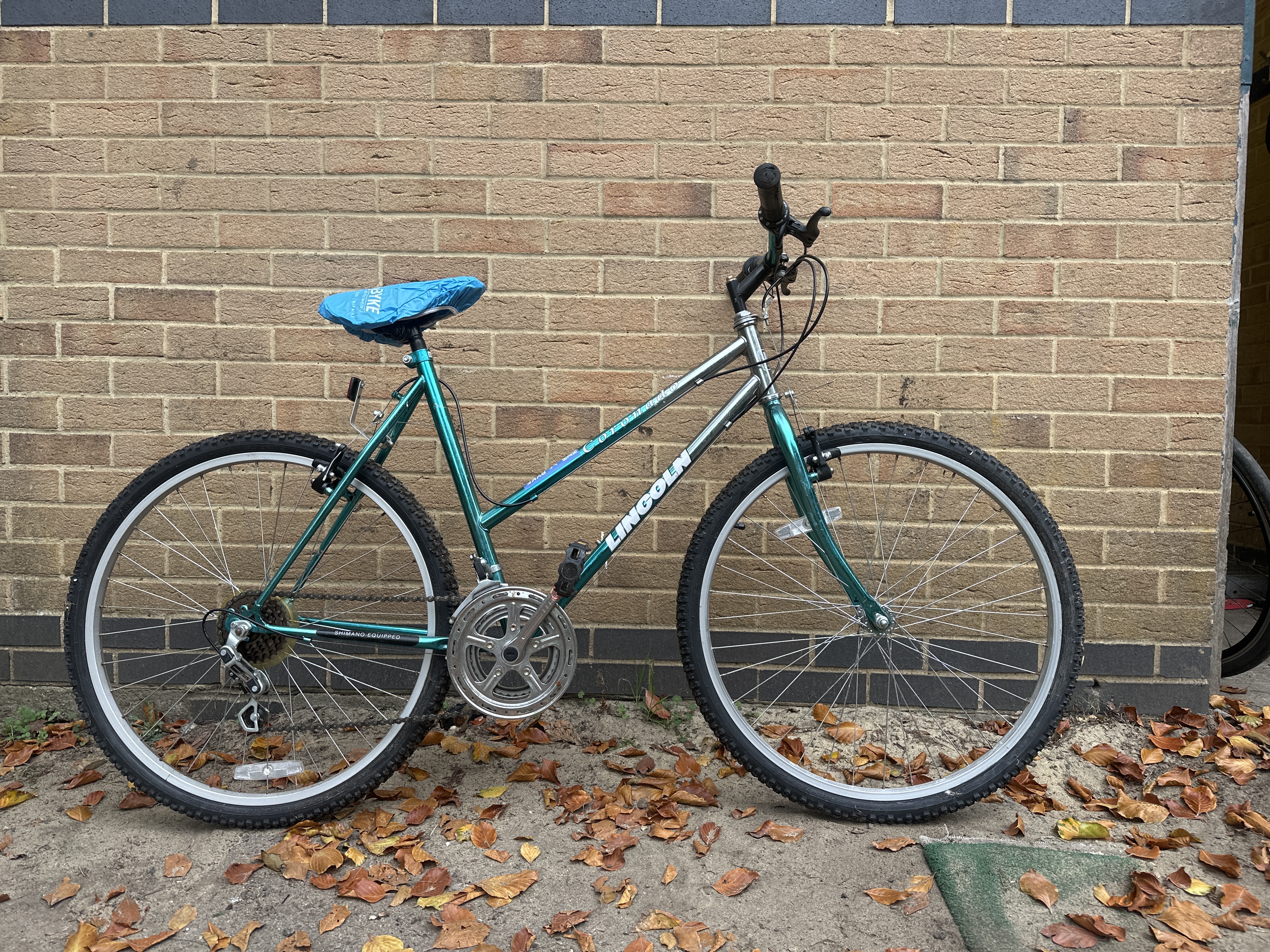 Lincoln Coronado Silver & Green Refurbished Bicycle - 26 inch