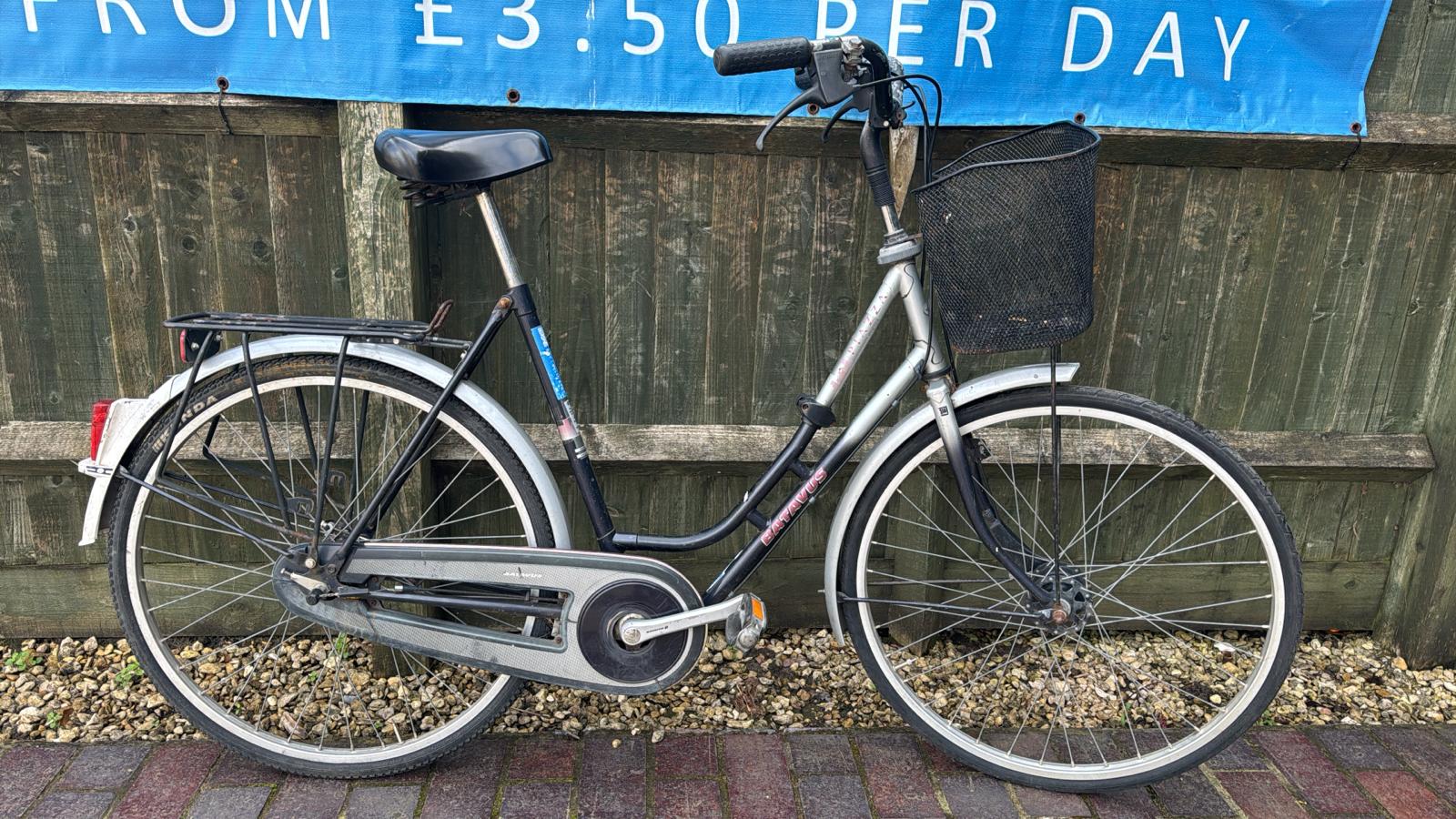Batavus Step Through Silver & Black Refurbished Bicycle - 26 inch