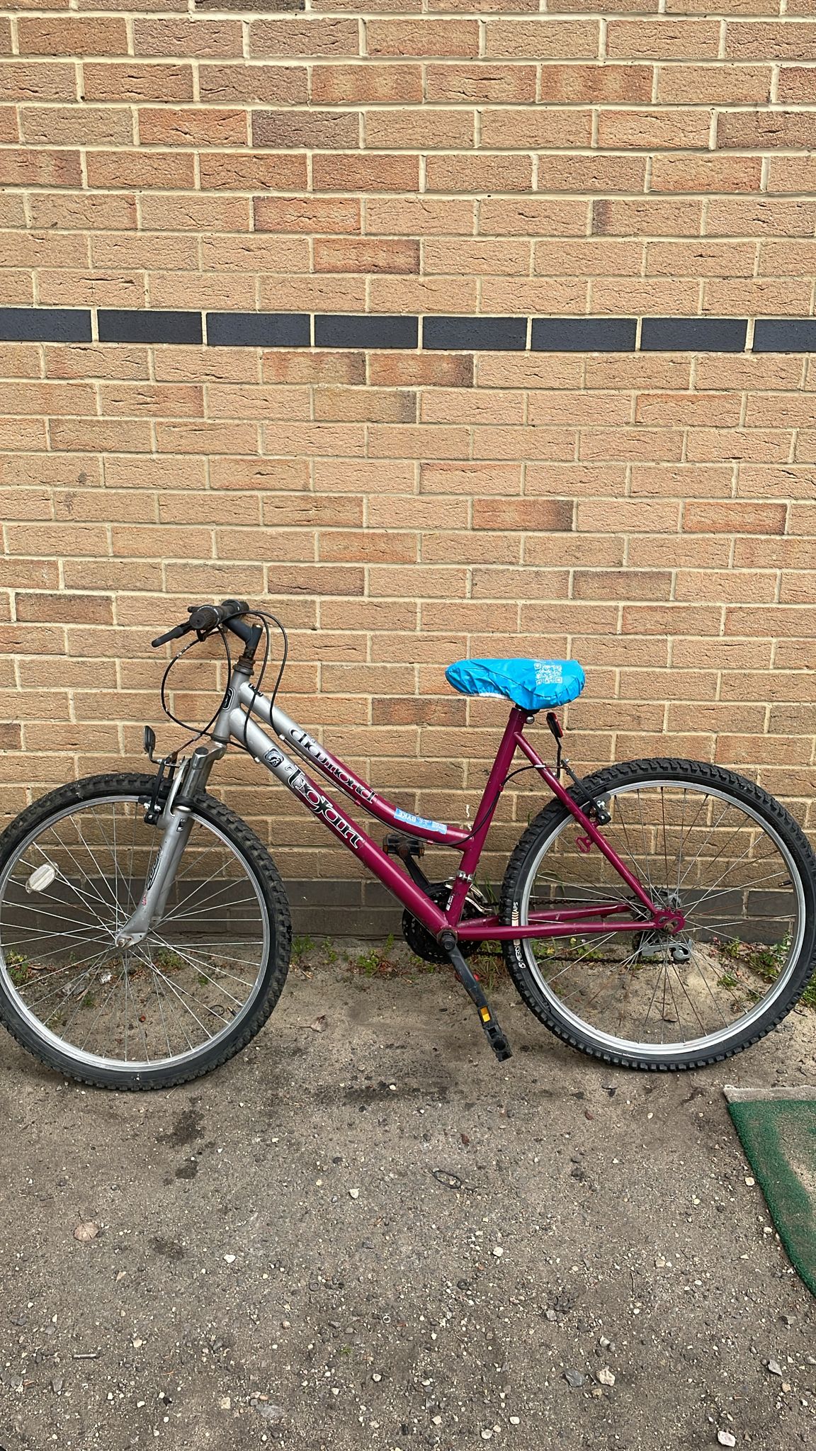 Diamond Trojan Silver & Magenta Refurbished Bicycle - 26 inch