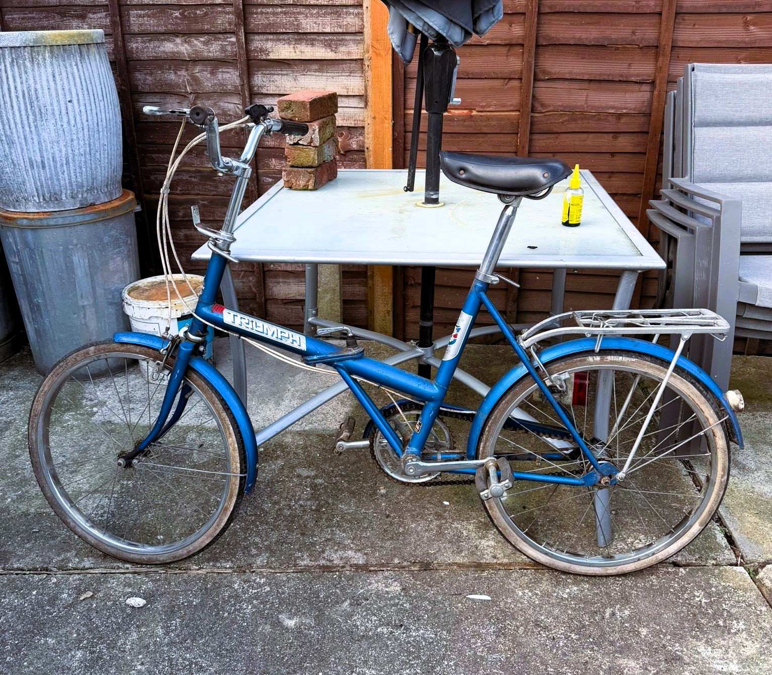 Triumph Twenty Blue Refurbished Bicycle - 20 inch