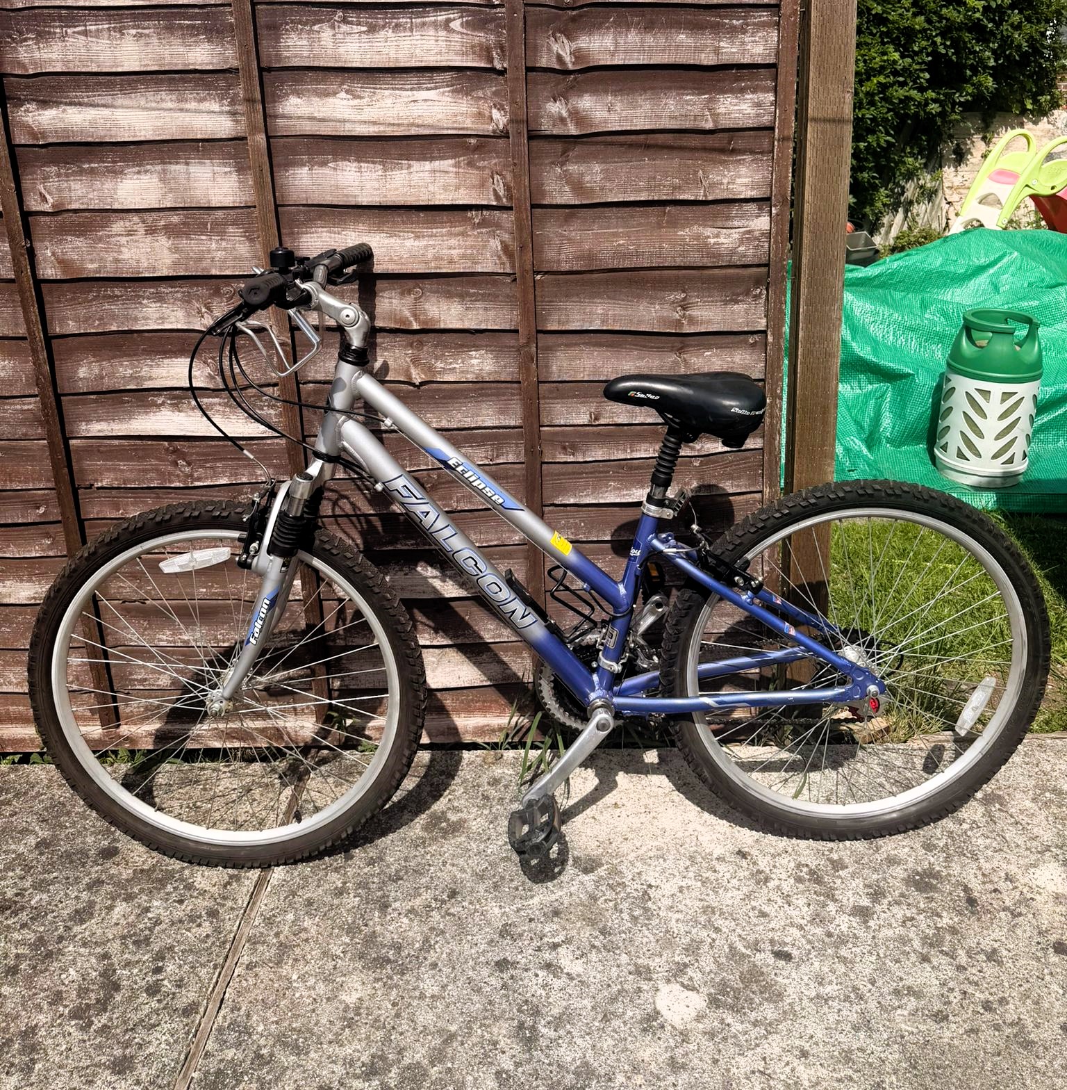 Falcon Eclipse Silver & Blue Refurbished Bicycle - 26 inch