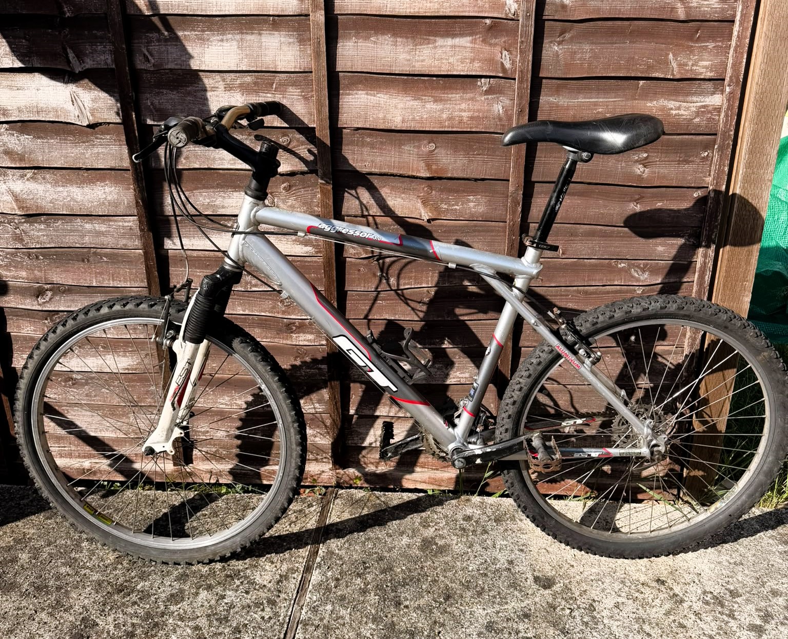 GT Aggressor 3.0 Hardtail MTB Silver Refurbished Bicycle - 26 inch